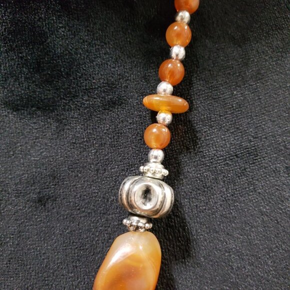 Women's Fashion Chunky Charm Beaded Big Pendant Choker Necklace w/ Lobster Clasp - Picture 6 of 7